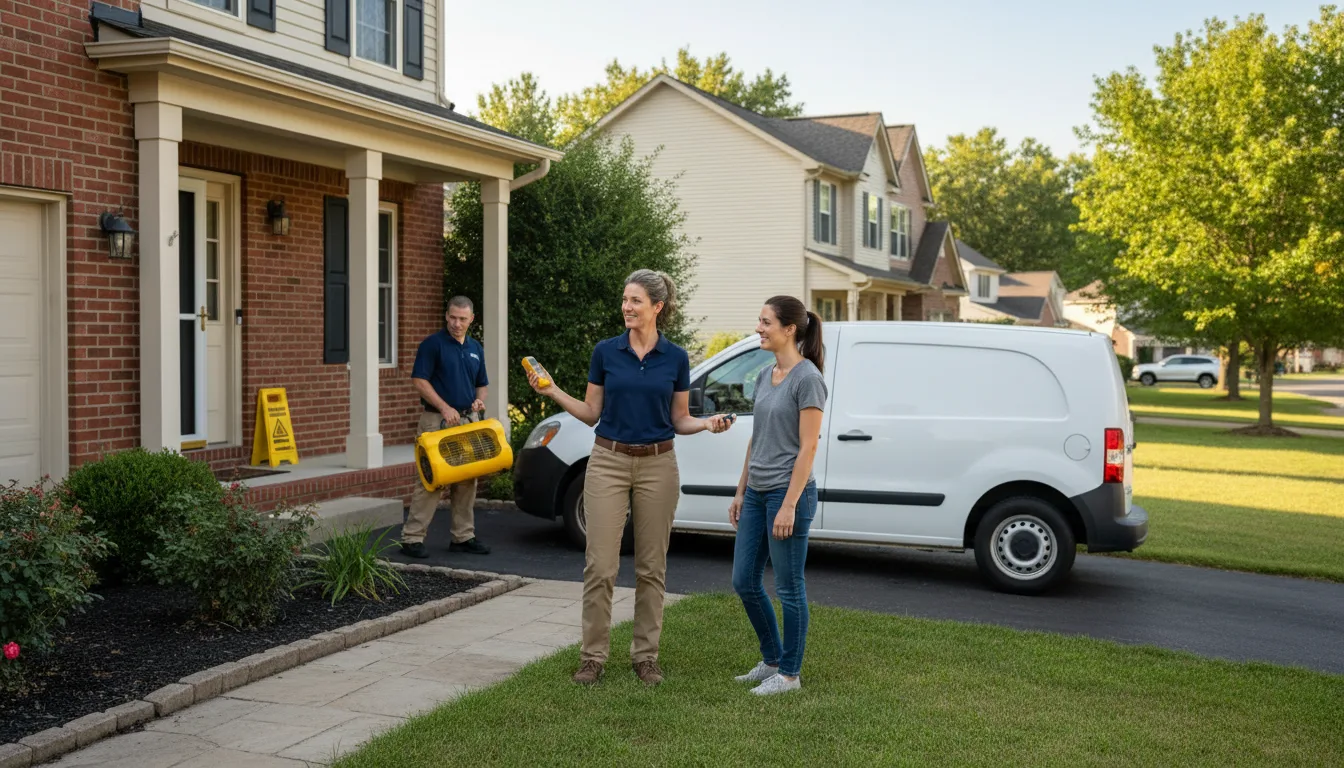 Residential water damage restoration in Crook, CO